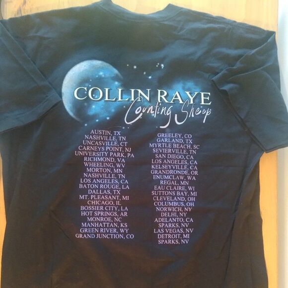 Deadstock Vintage Collin Raye Counting Sheep Tour T-Shirt - Picture 6 of 8
